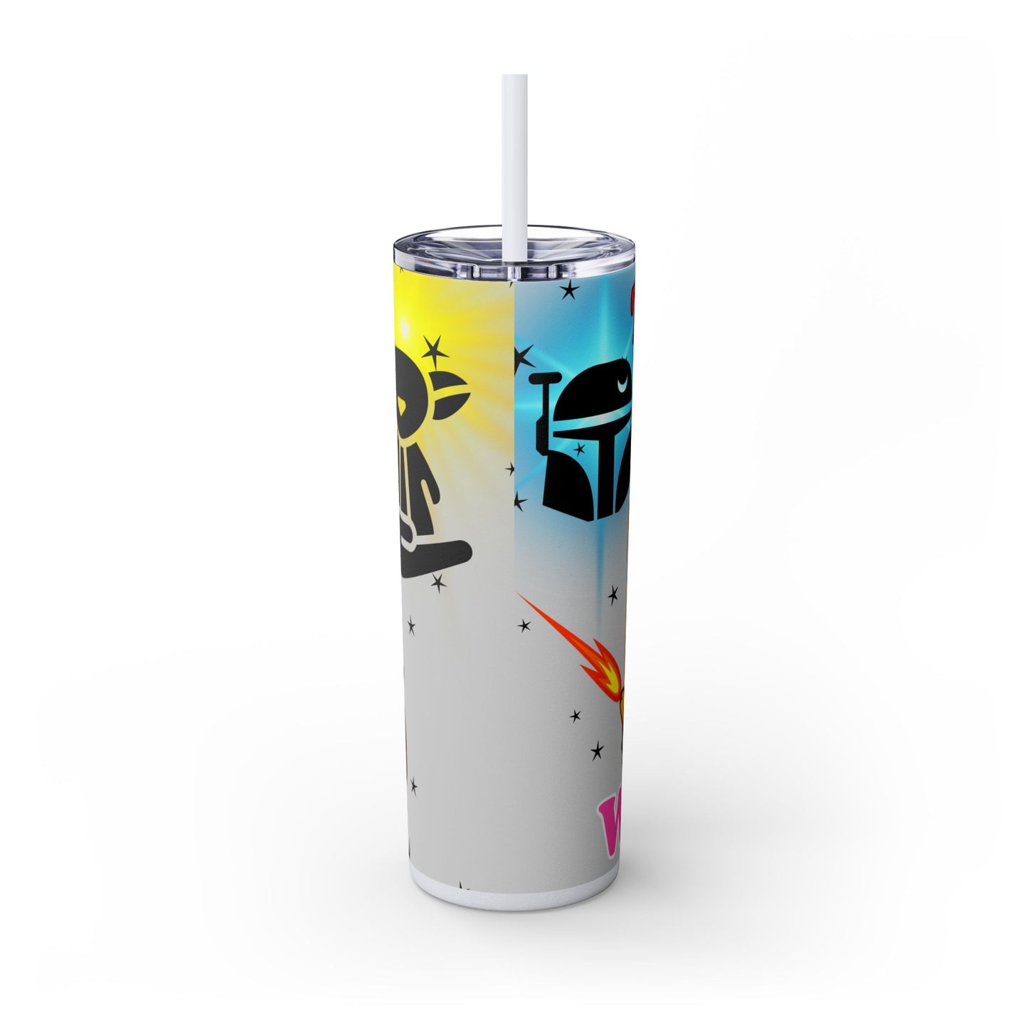 This is the Wheek, Guinea Pig Star Wars Themed Skinny Tumbler with Straw, 20oz