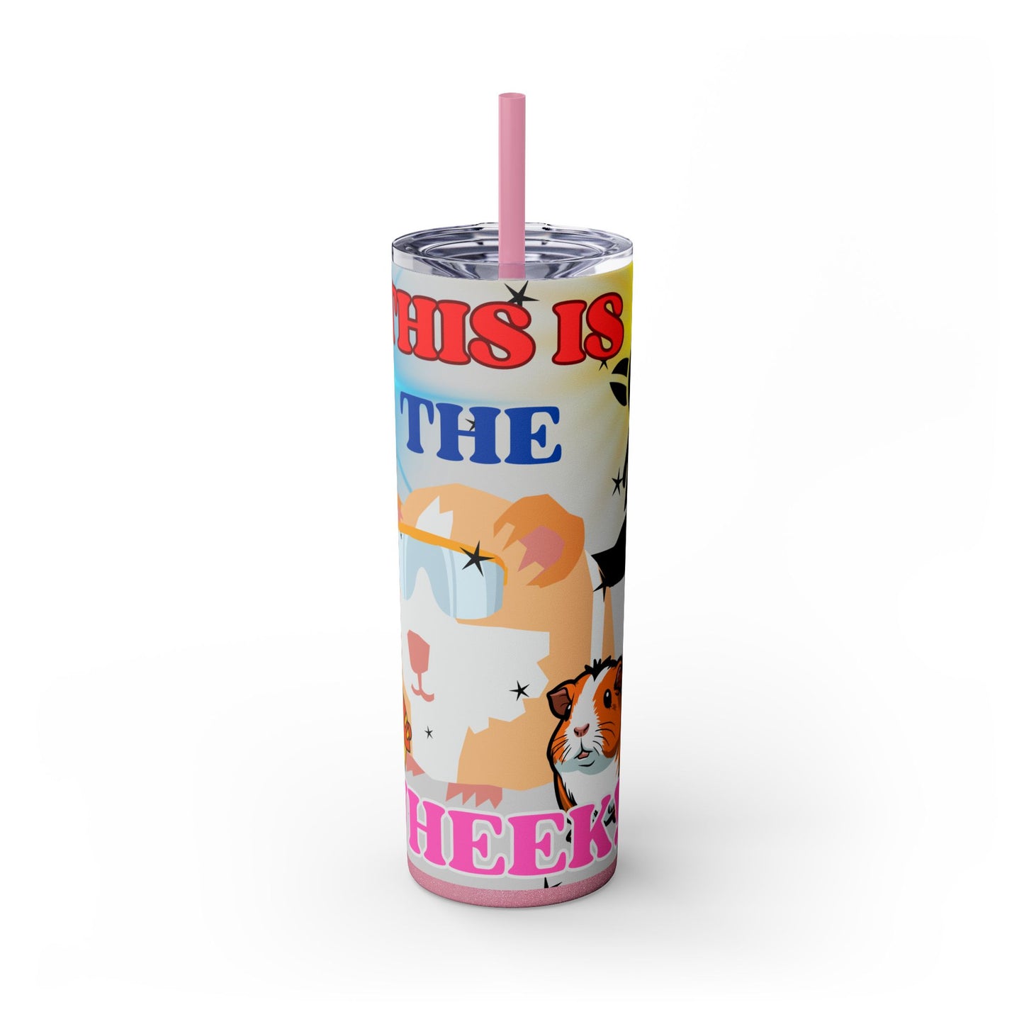 This is the Wheek, Guinea Pig Star Wars Themed Skinny Tumbler with Straw, 20oz