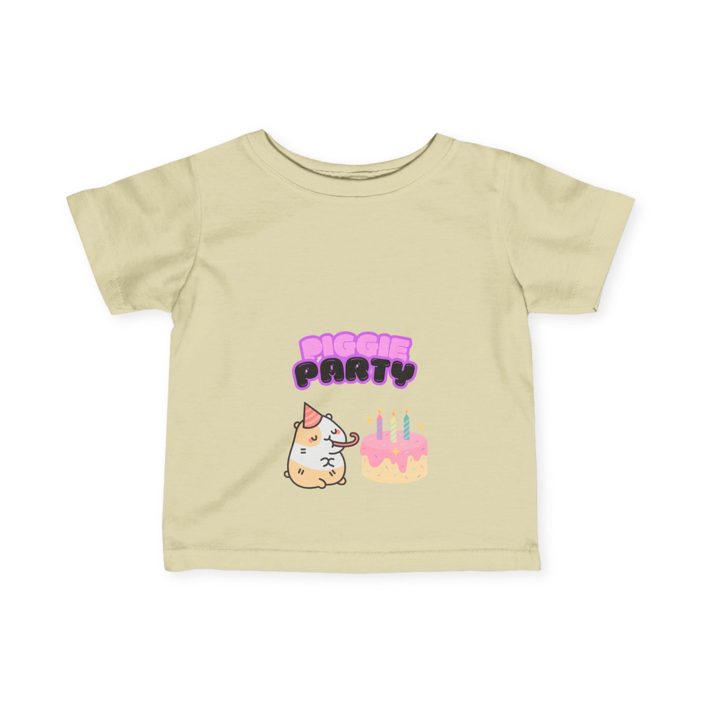 Cute Infant Tee, Piggie Party Baby T-Shirt, Fun Birthday Wear, Toddler Clothing, Kids Party Outfit, Baby Shower Gift, Guinea Pig, Cavey