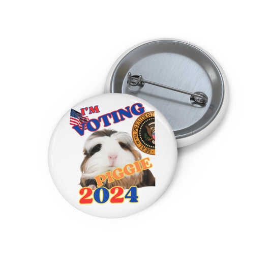 Voting Piggie 2024 Election Pin Buttons