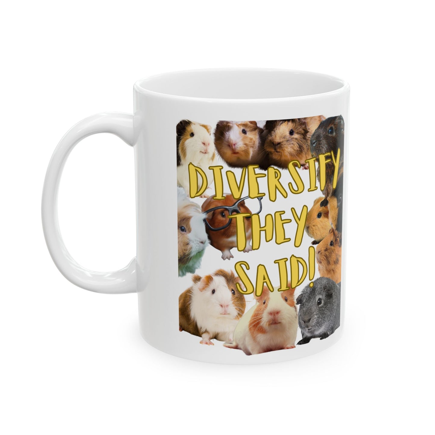 Diversify Guinea Pig Lover Ceramic Mug, 11oz