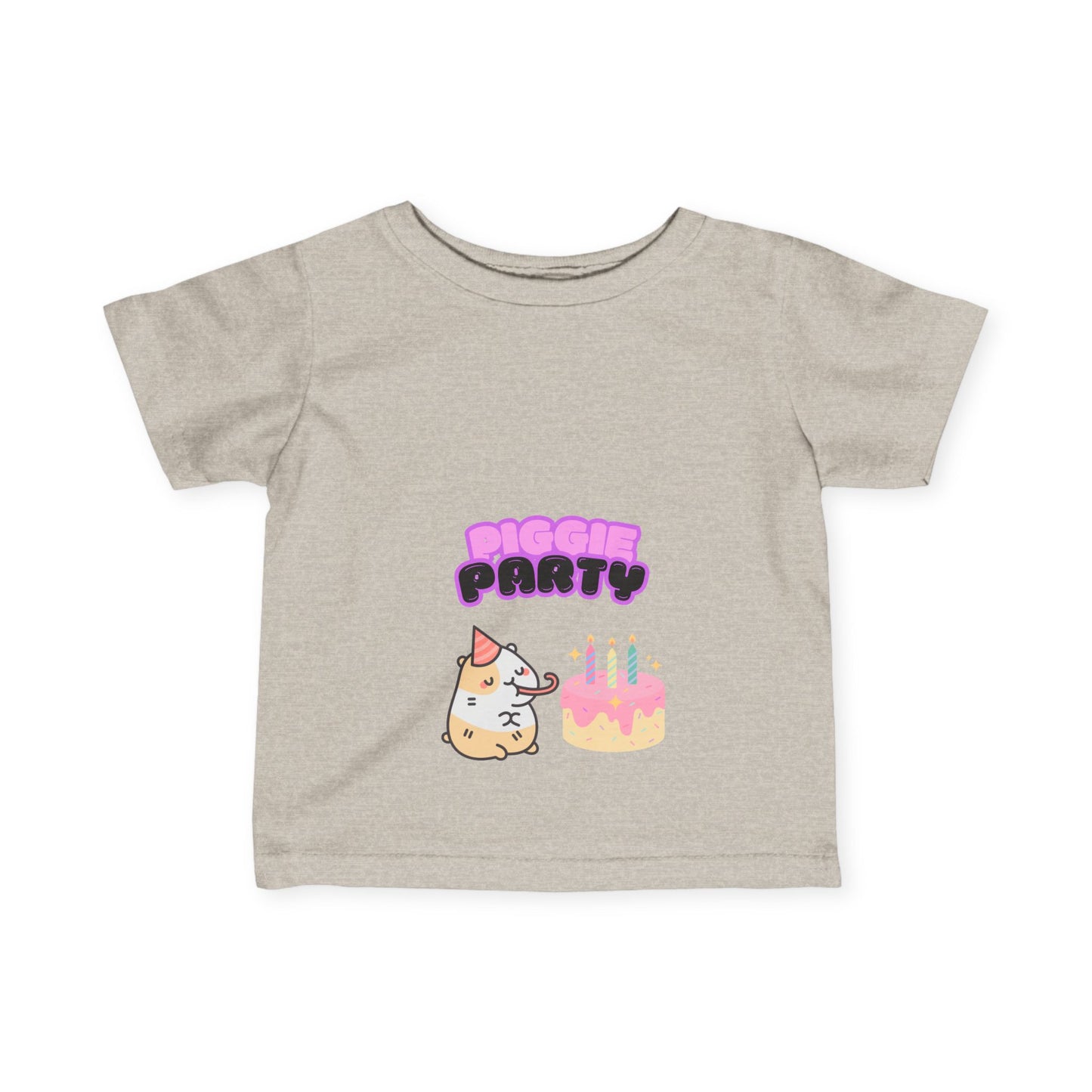 Cute Infant Tee, Piggie Party Baby T-Shirt, Fun Birthday Wear, Toddler Clothing, Kids Party Outfit, Baby Shower Gift, Guinea Pig, Cavey