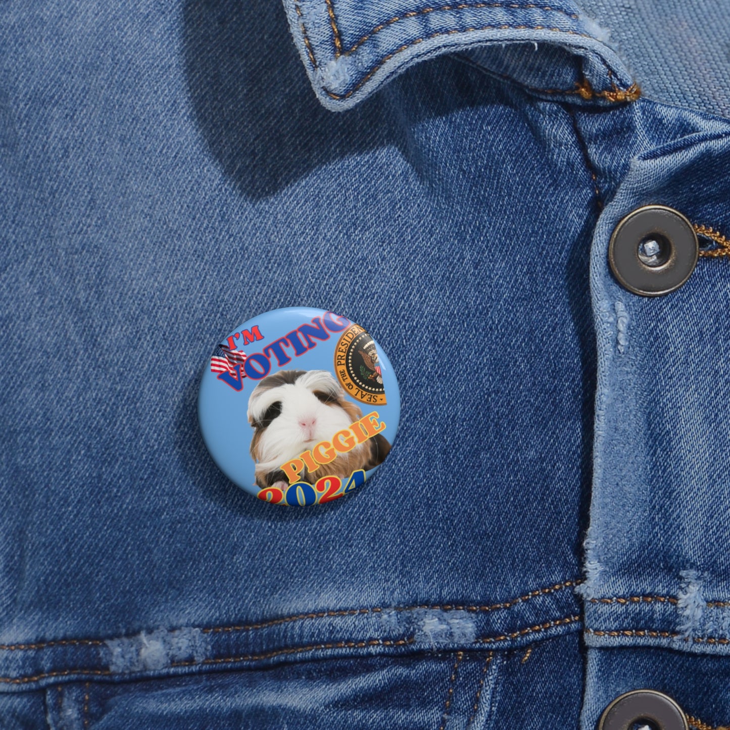 I'm Voting Piggie 2024 Election Pin Buttons