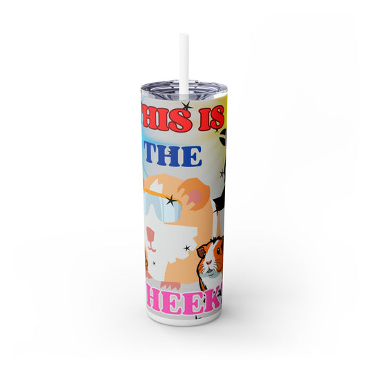 This is the Wheek, Guinea Pig Star Wars Themed Skinny Tumbler with Straw, 20oz