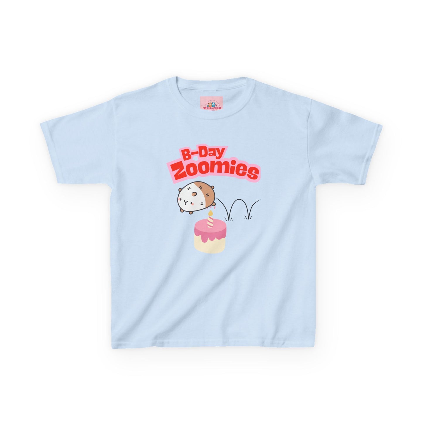 Birthday Zoomies Kids Tee - Fun Cotton Tee for Child's Birthday Party, Gift, Celebration, Cute Graphic T-Shirt, Kid's Apparel