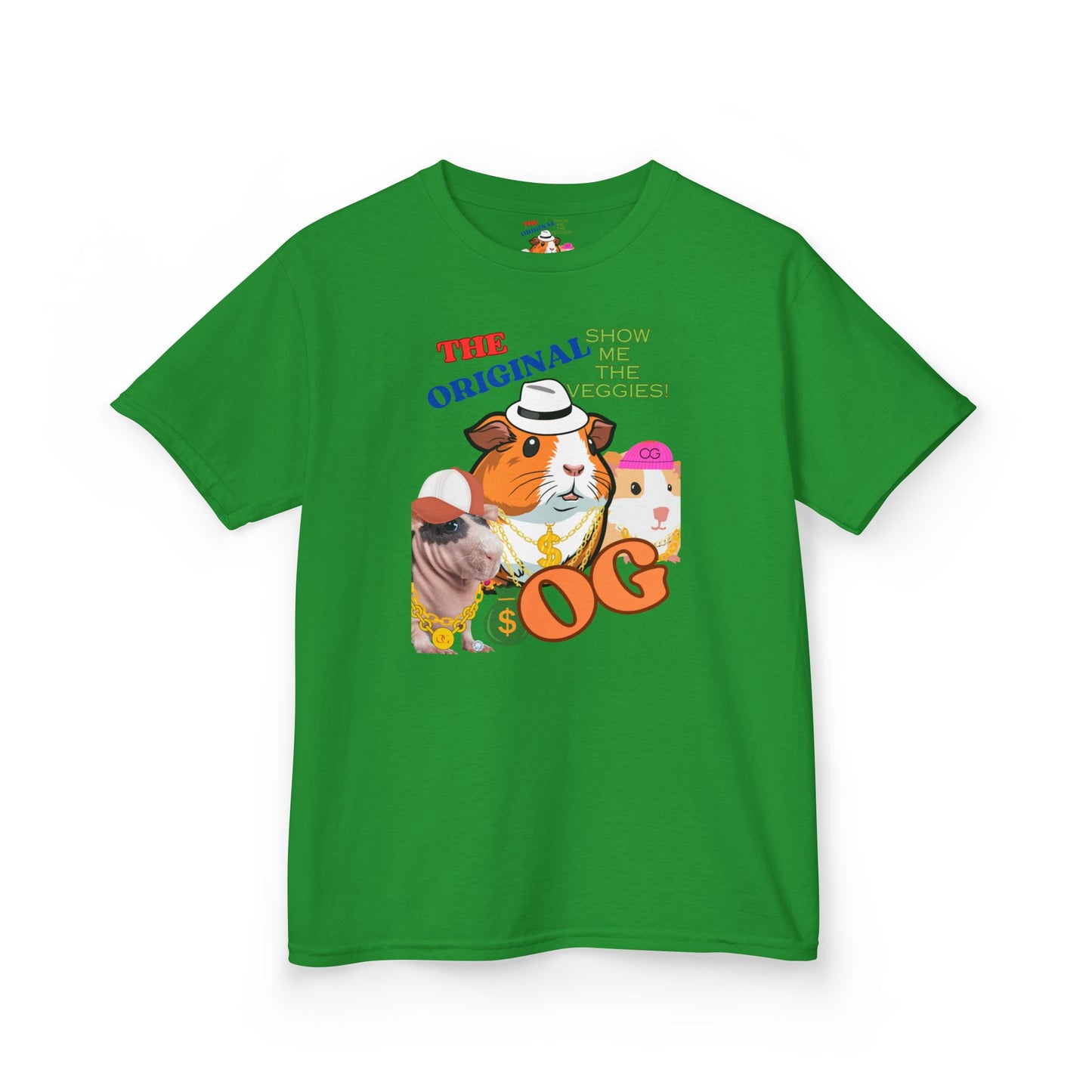 The Original OG Show Me the Veggies, Guinea Pig Kids Heavy Cotton™ Tee