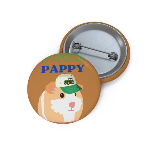 Guinea Pig Pappy Pin Buttons