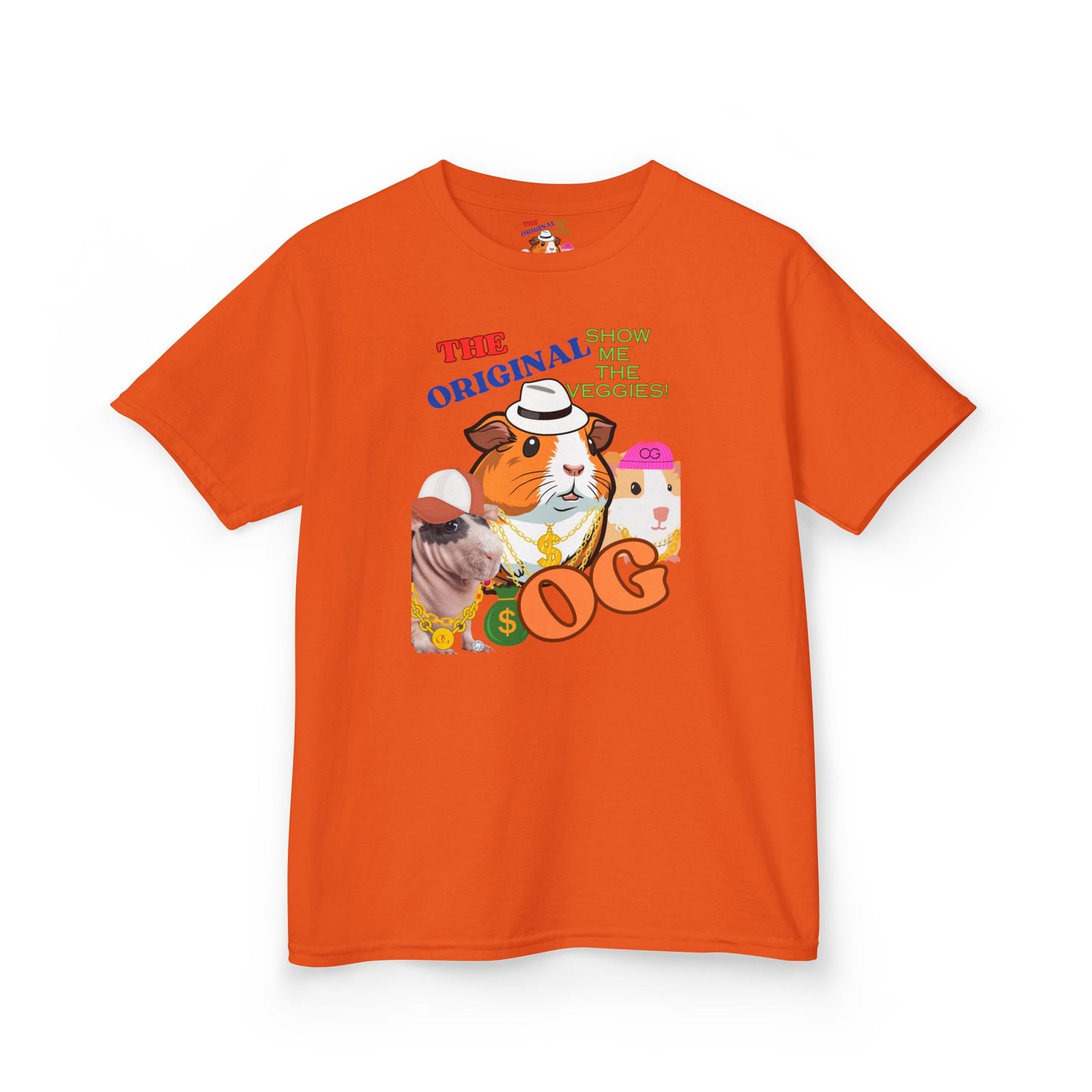 The Original OG Show Me the Veggies, Guinea Pig Kids Heavy Cotton™ Tee