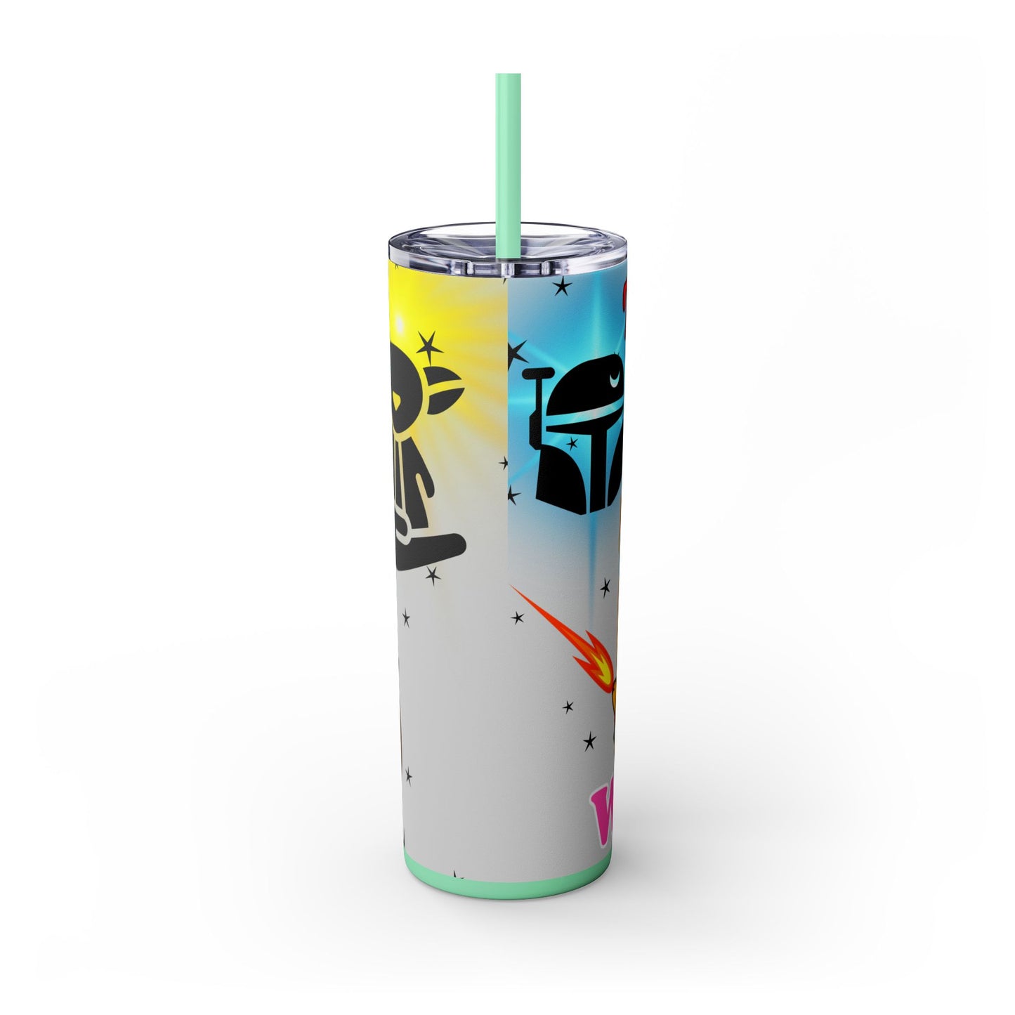 This is the Wheek, Guinea Pig Star Wars Themed Skinny Tumbler with Straw, 20oz