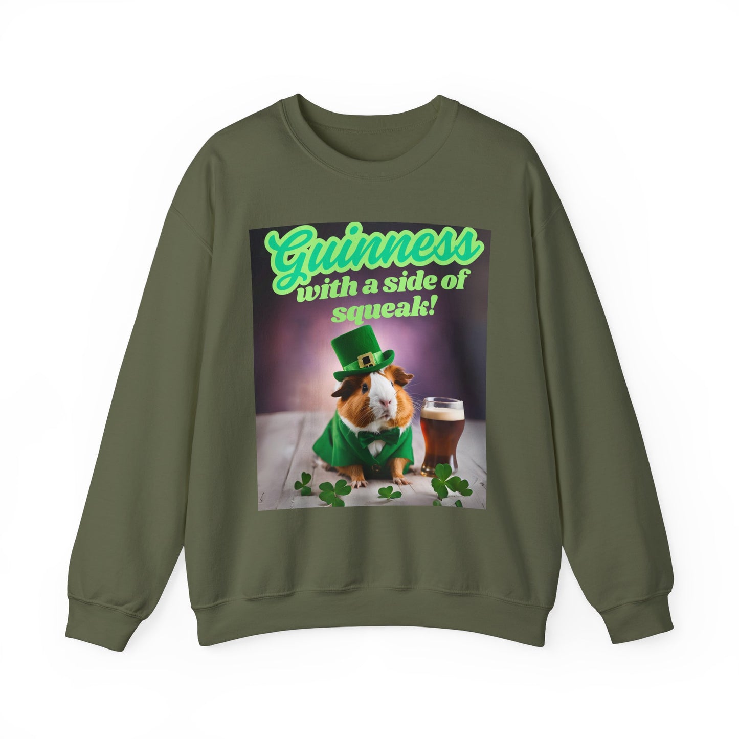 St. Patrick's Day Sweatshirt, Funny Pet Sweatshirt, Guinea Pigs