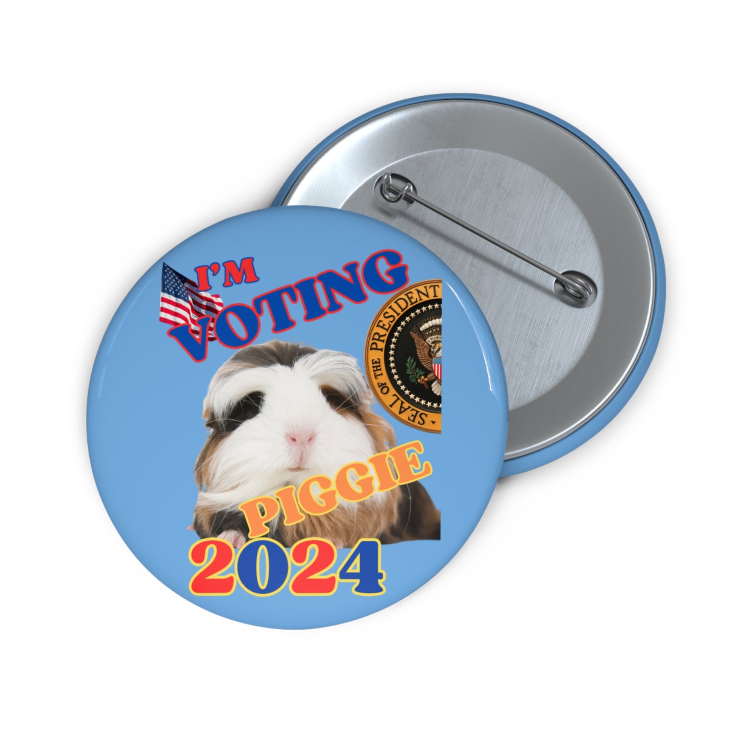 I'm Voting Piggie 2024 Election Pin Buttons