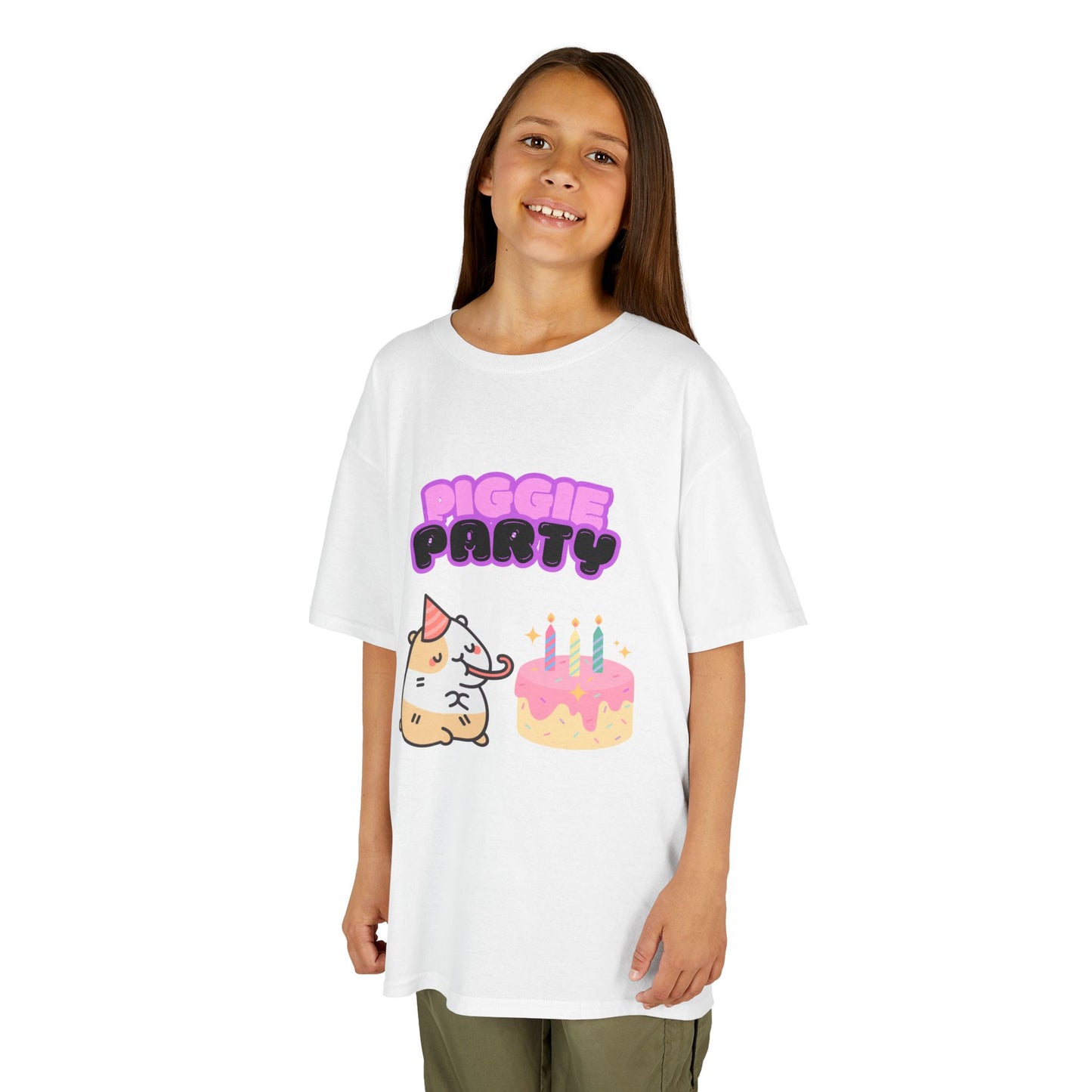 Kids T-Shirt, Guinea Pig Birthday Party Tee, Cute Animal Shirt, Children's Graphic Top, Youth Clothing, Birthday Gift