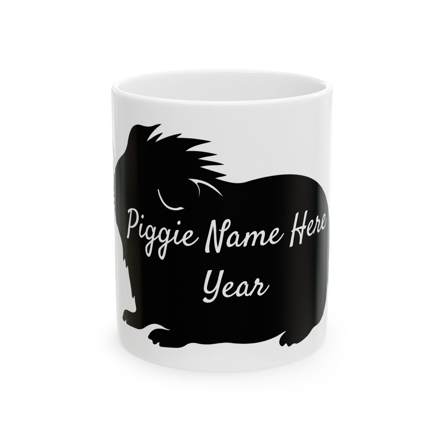 Guinea Pig Memorial Ceramic Mug, Personalized Guinea Pig Tribute Coffee Cup, Pet Remembrance Gift, 11oz, 15oz