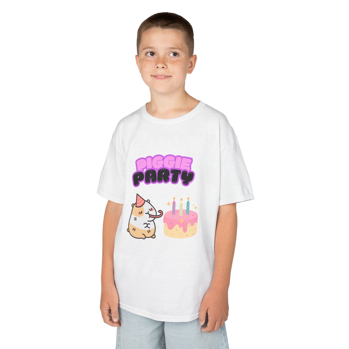 Kids T-Shirt, Guinea Pig Birthday Party Tee, Cute Animal Shirt, Children's Graphic Top, Youth Clothing, Birthday Gift