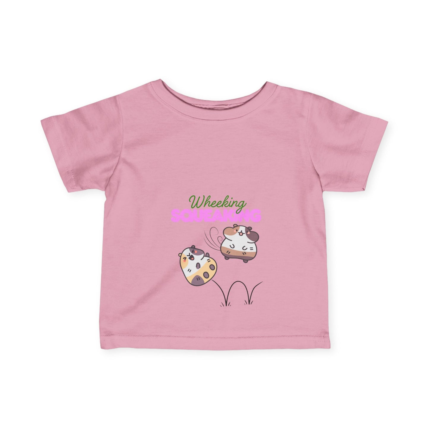 Guinea Pig Infant Tee, Wheeking & Squeaking, Customize-able Back, Cute Kawaii Animal Shirt, Baby Clothes, Toddler Top, Kids Graphic T-Shirt