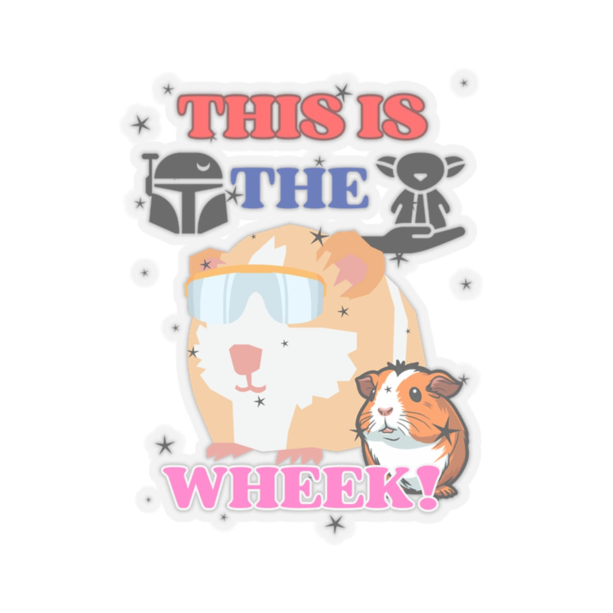 This is the Wheek Kiss-Cut Stickers