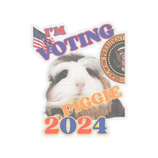 Voting Piggie 2024 Election Kiss-Cut Stickers