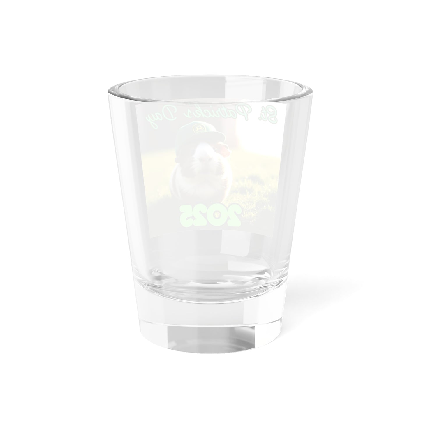 St. Patrick's Day Farmer Guinea Pig Shot Glass, Fun Party Drinkware, 2025