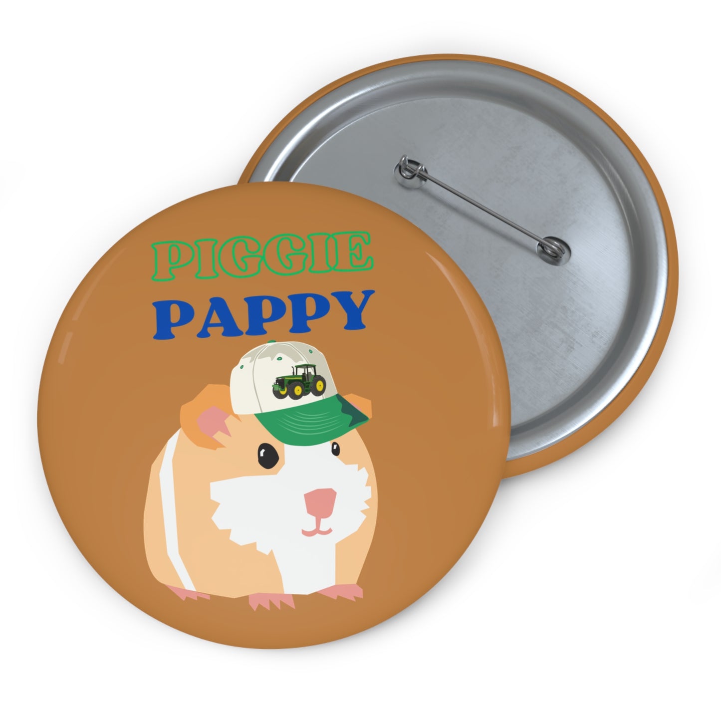 Guinea Pig Pappy Pin Buttons