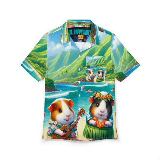 Hawaiian Shirt, Guinea Pigs, Tropical Beach, Aloha Party, Summer Shirt, Luau Outfit, Hawaiian Costume, Beach Vacation, Hawaiian Celebration