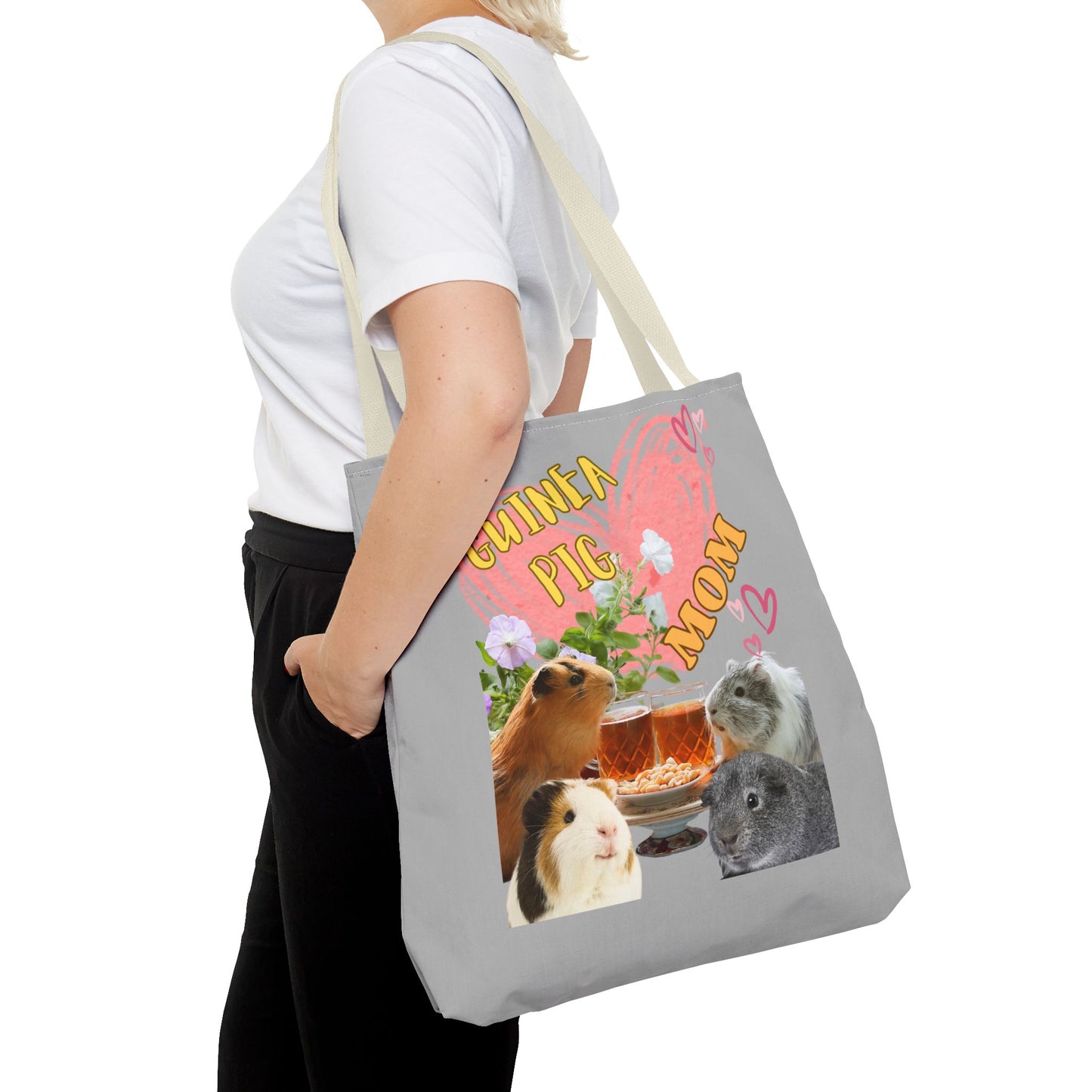 Guinea Pig Mom Tote Bag (AOP)