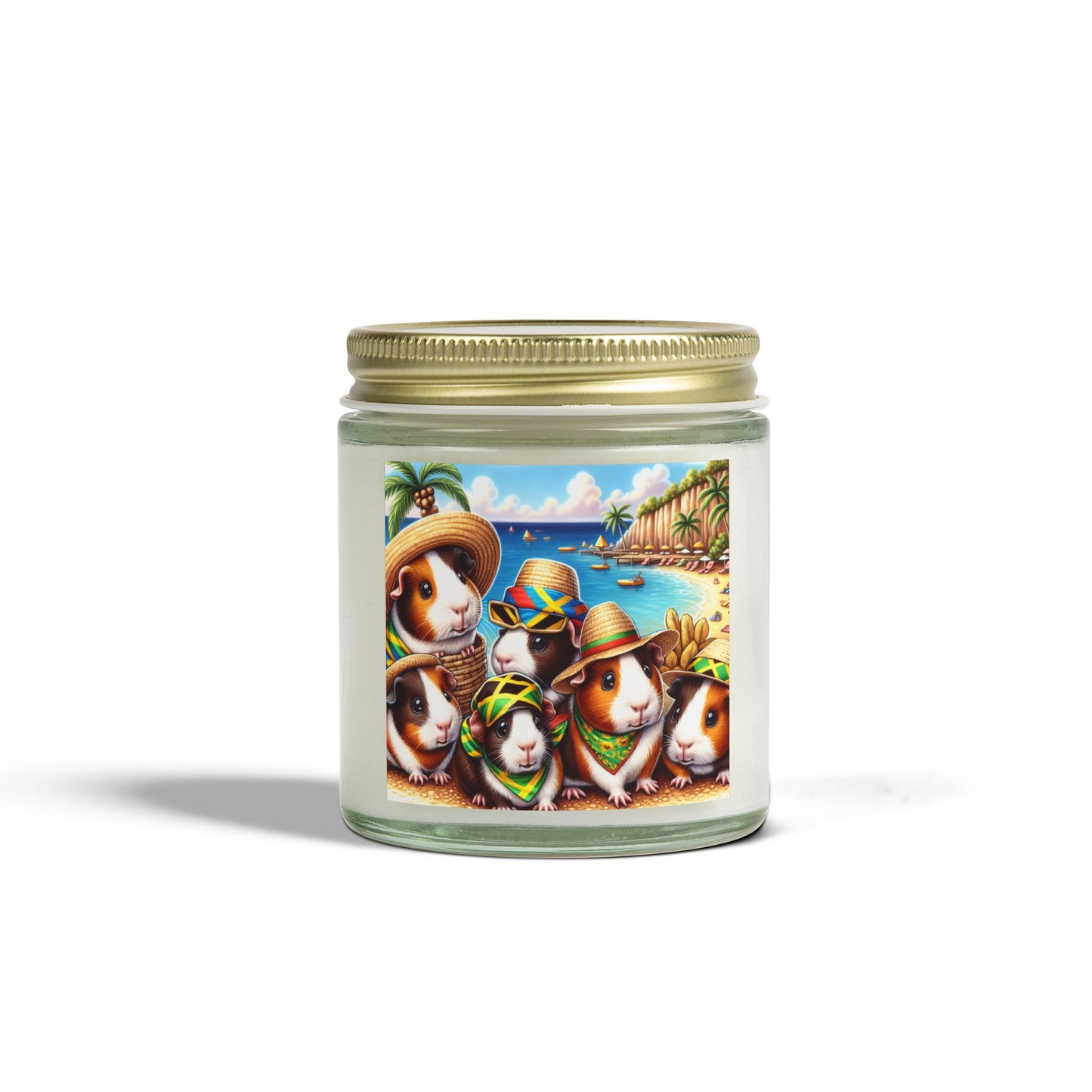 Candles, Guinea Pigs in Jamaica Coconut Apricot Wax