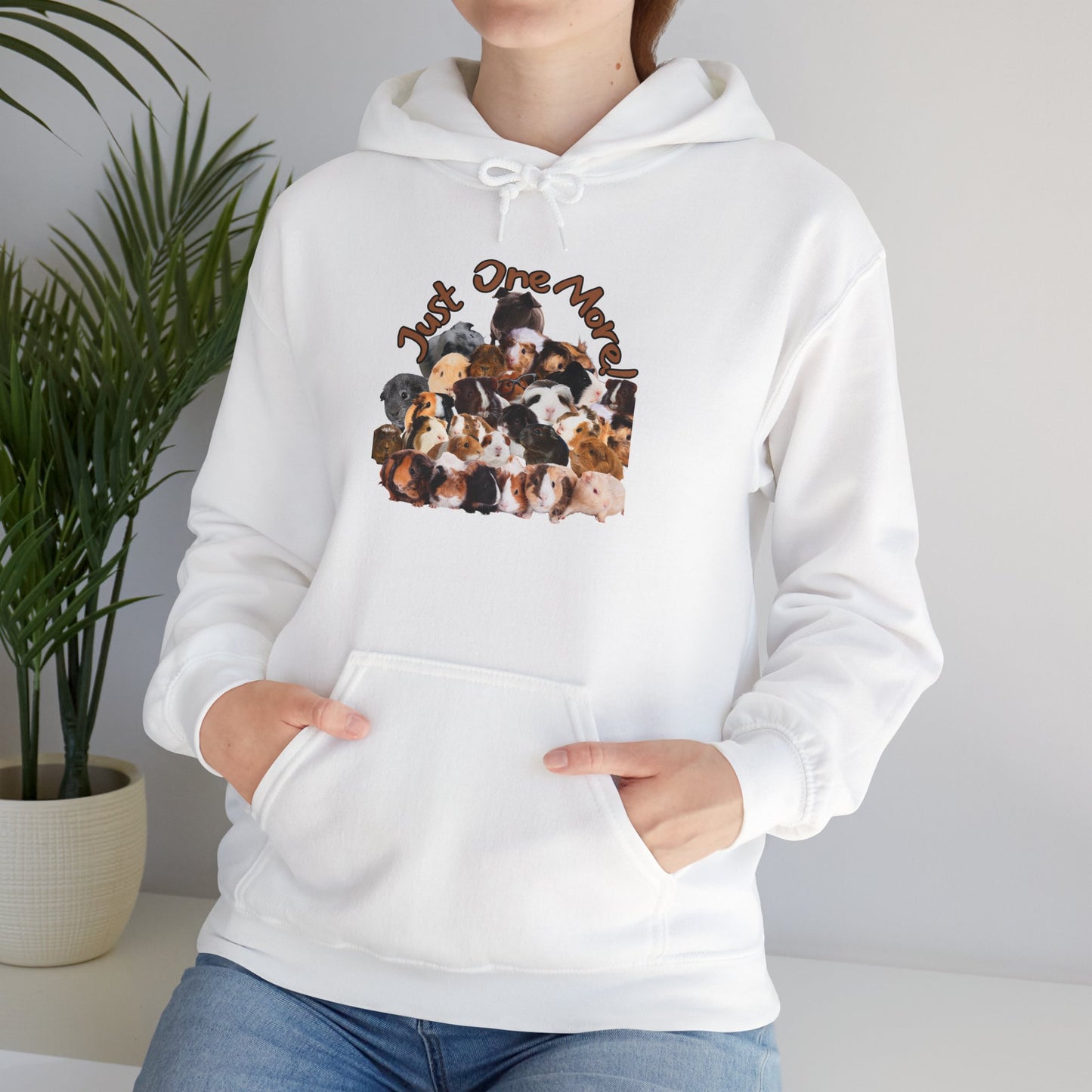 Guinea Pig Herd Hoodie, Just One More, Personalized Sweatshirt - Gift for Guinea Pig Lovers, Unisex Cozy Pullover, Customized Hooded Jumper,