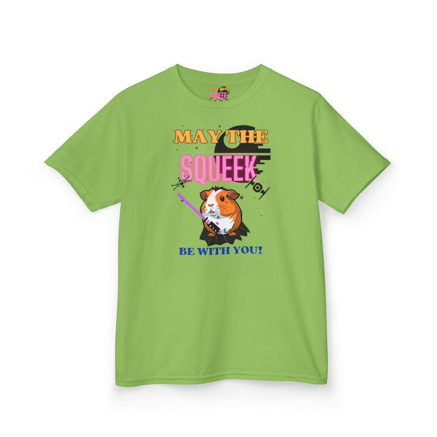 May the Squeek Be With You, Guinea Pig, Star Wars Themed, Kids Heavy Cotton™ Tee