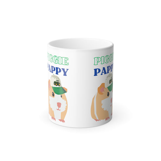 Piggie Pappy Guinea Pig Color Morphing Mug, 11oz