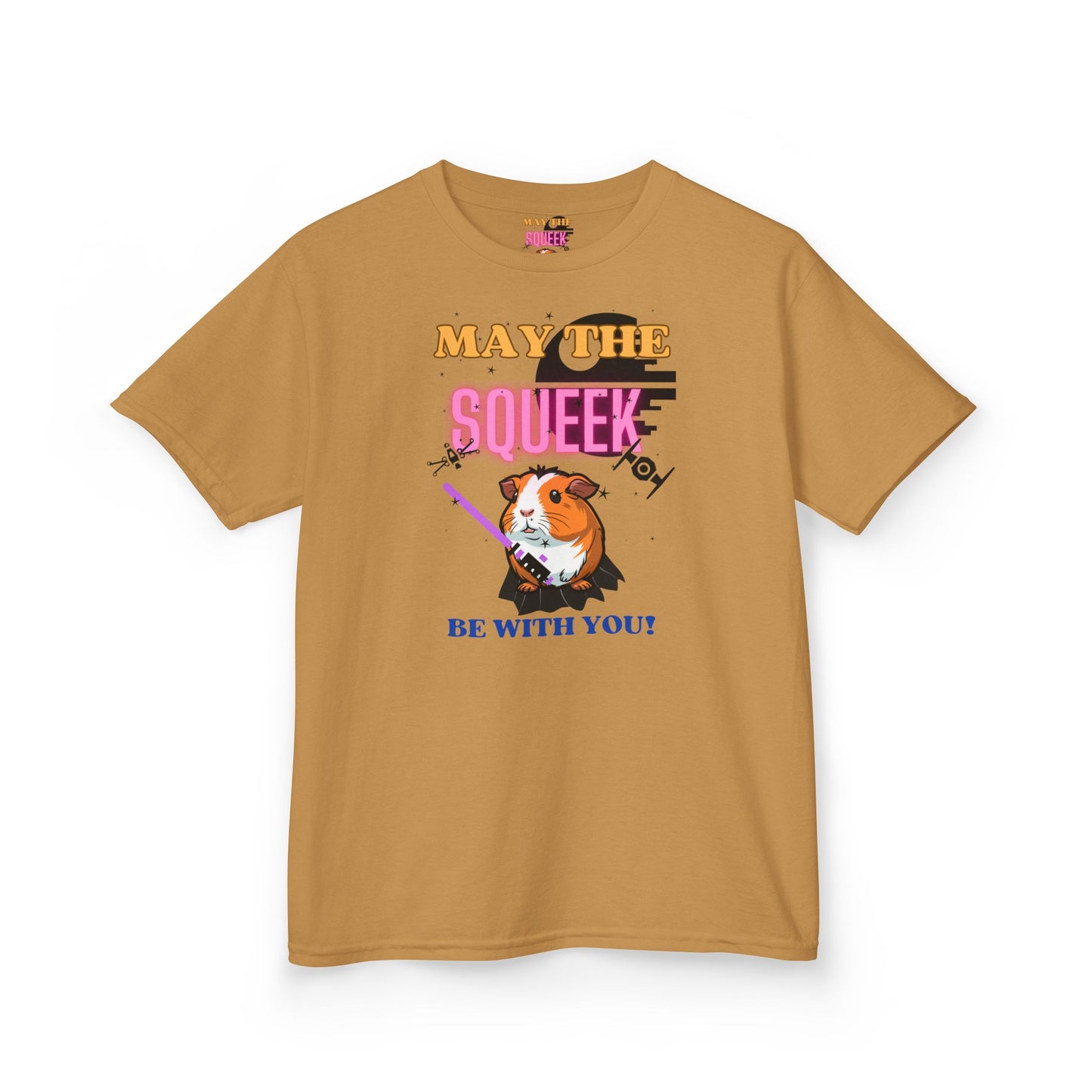 May the Squeek Be With You, Guinea Pig, Star Wars Themed, Kids Heavy Cotton™ Tee