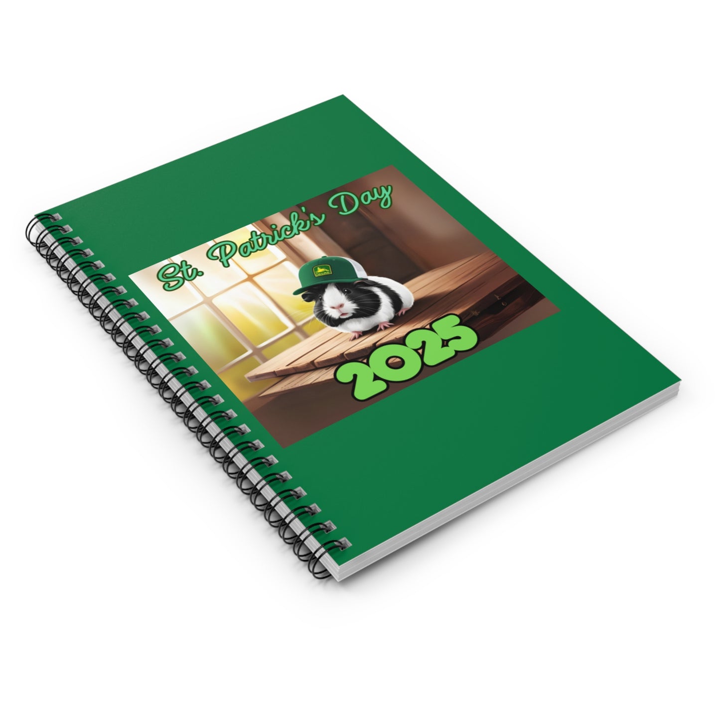 St. Patrick's Day Spiral Notebook - Ruled Line, Cute Notebook, Gift for Friends, March Celebrations, School Supplies, Festive Writing