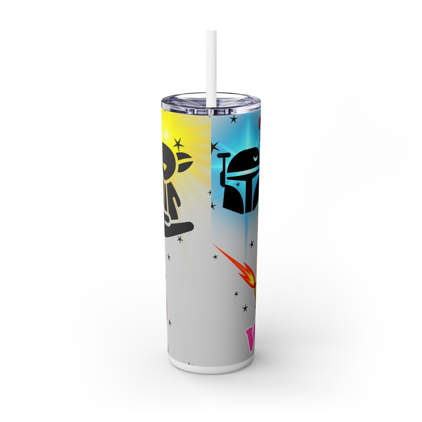 This is the Wheek, Guinea Pig Star Wars Themed Skinny Tumbler with Straw, 20oz