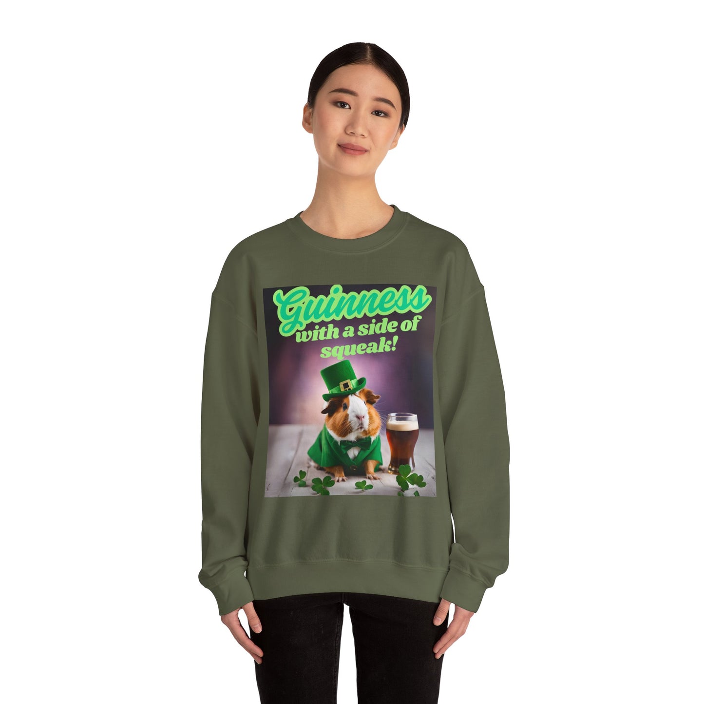 St. Patrick's Day Sweatshirt, Funny Pet Sweatshirt, Guinea Pigs