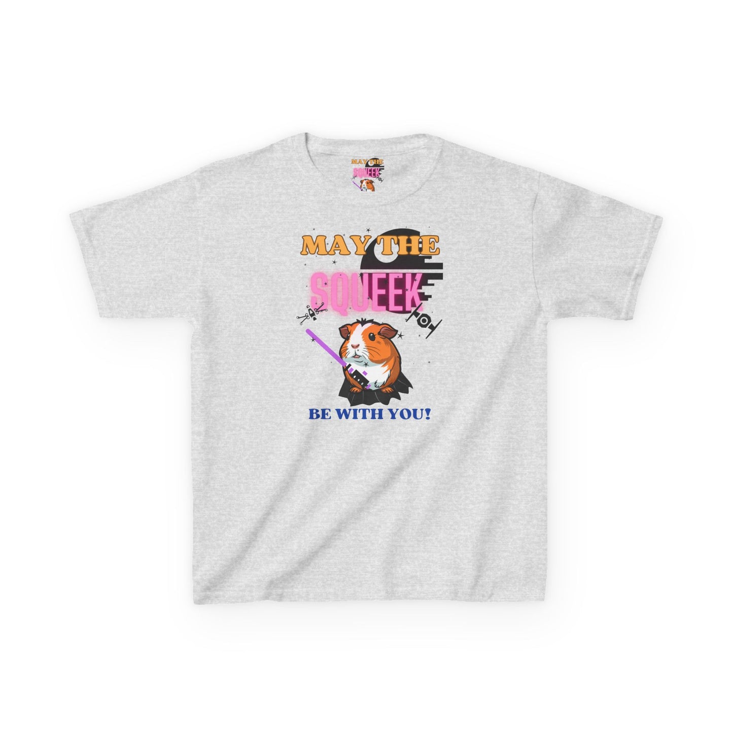 May the Squeek Be With You, Guinea Pig, Star Wars Themed, Kids Heavy Cotton™ Tee