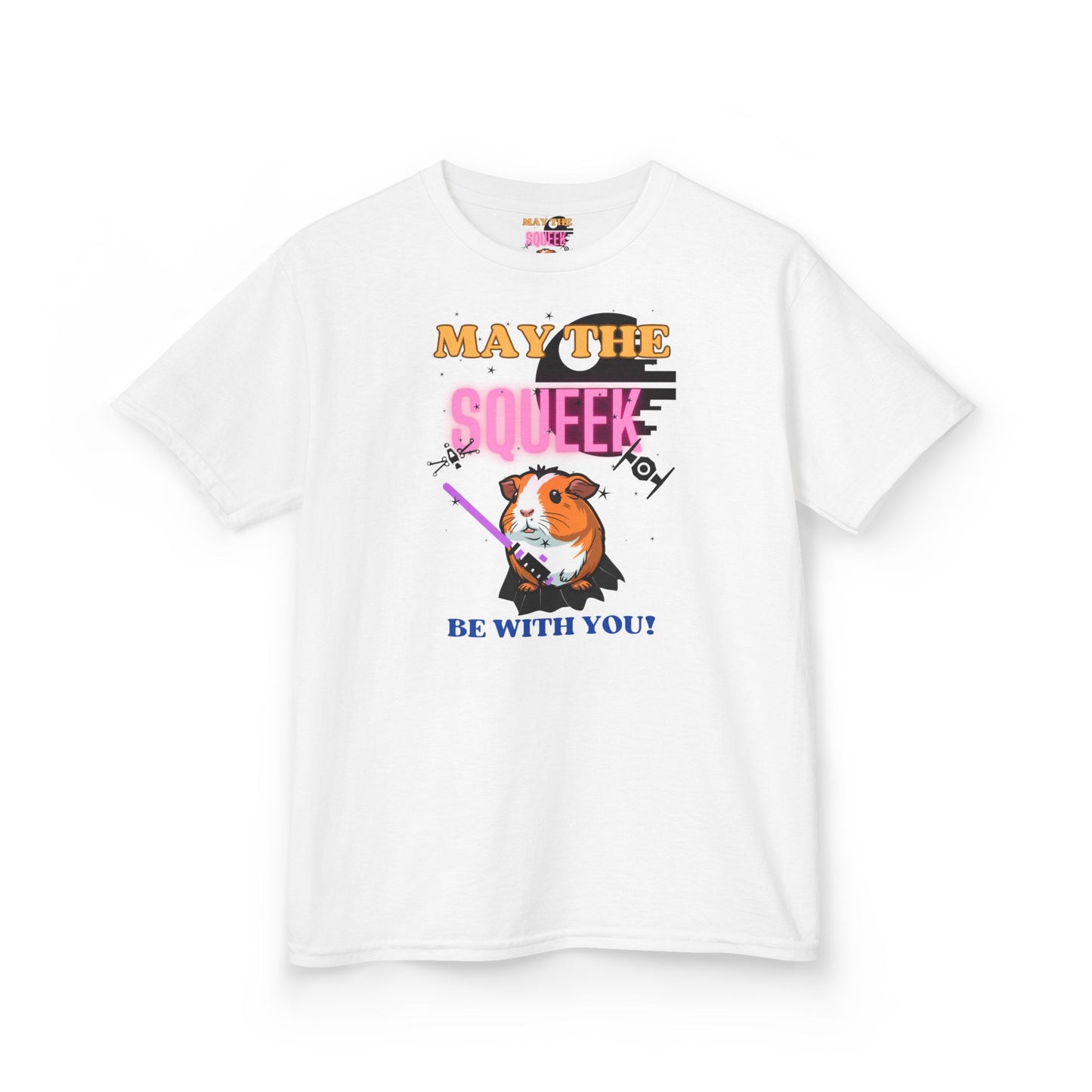 May the Squeek Be With You, Guinea Pig, Star Wars Themed, Kids Heavy Cotton™ Tee