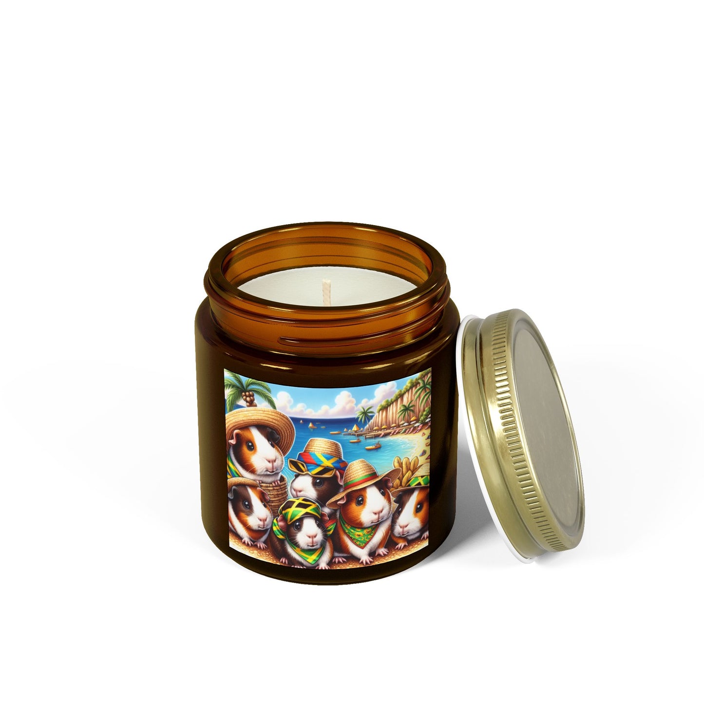 Candles, Guinea Pigs in Jamaica Coconut Apricot Wax