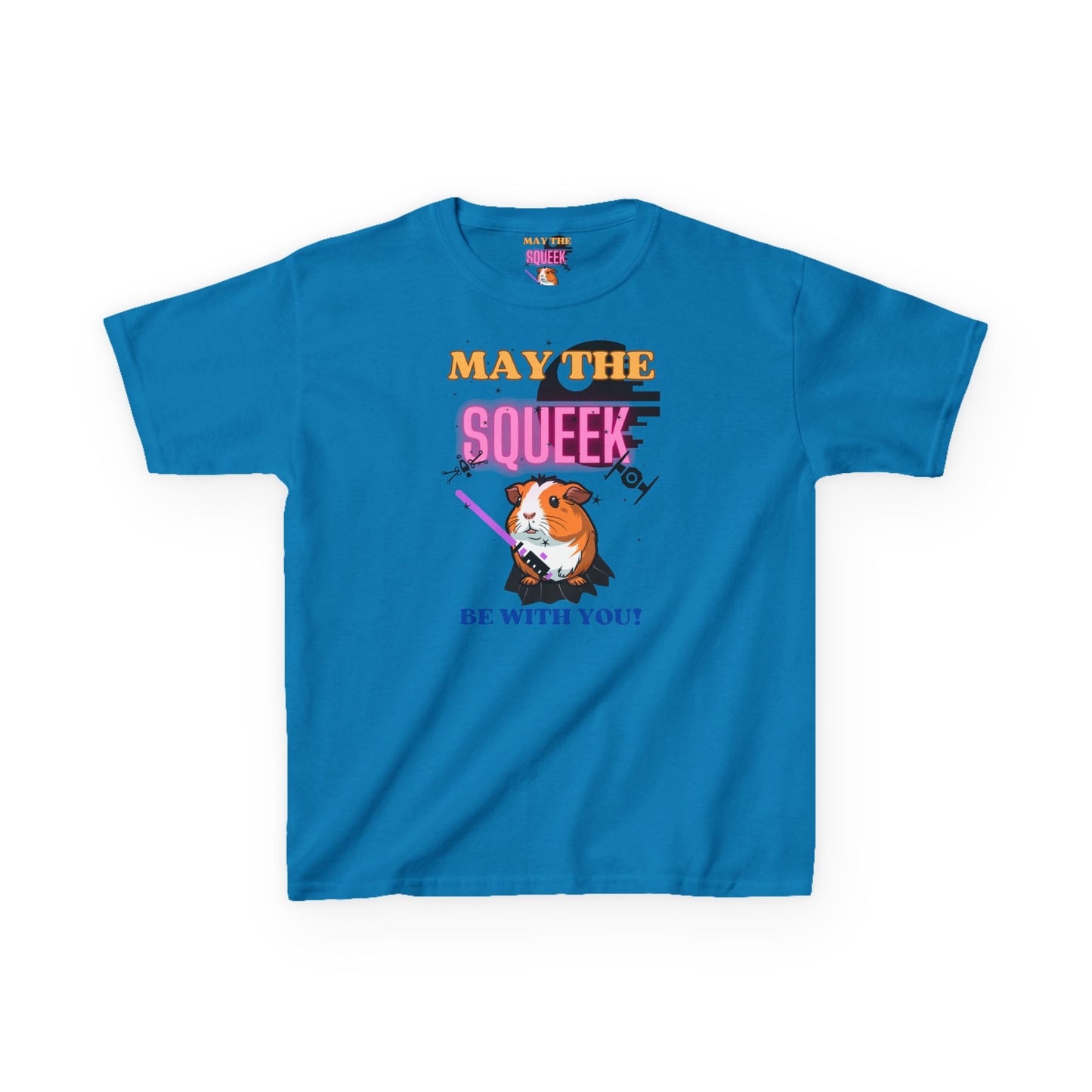 May the Squeek Be With You, Guinea Pig, Star Wars Themed, Kids Heavy Cotton™ Tee