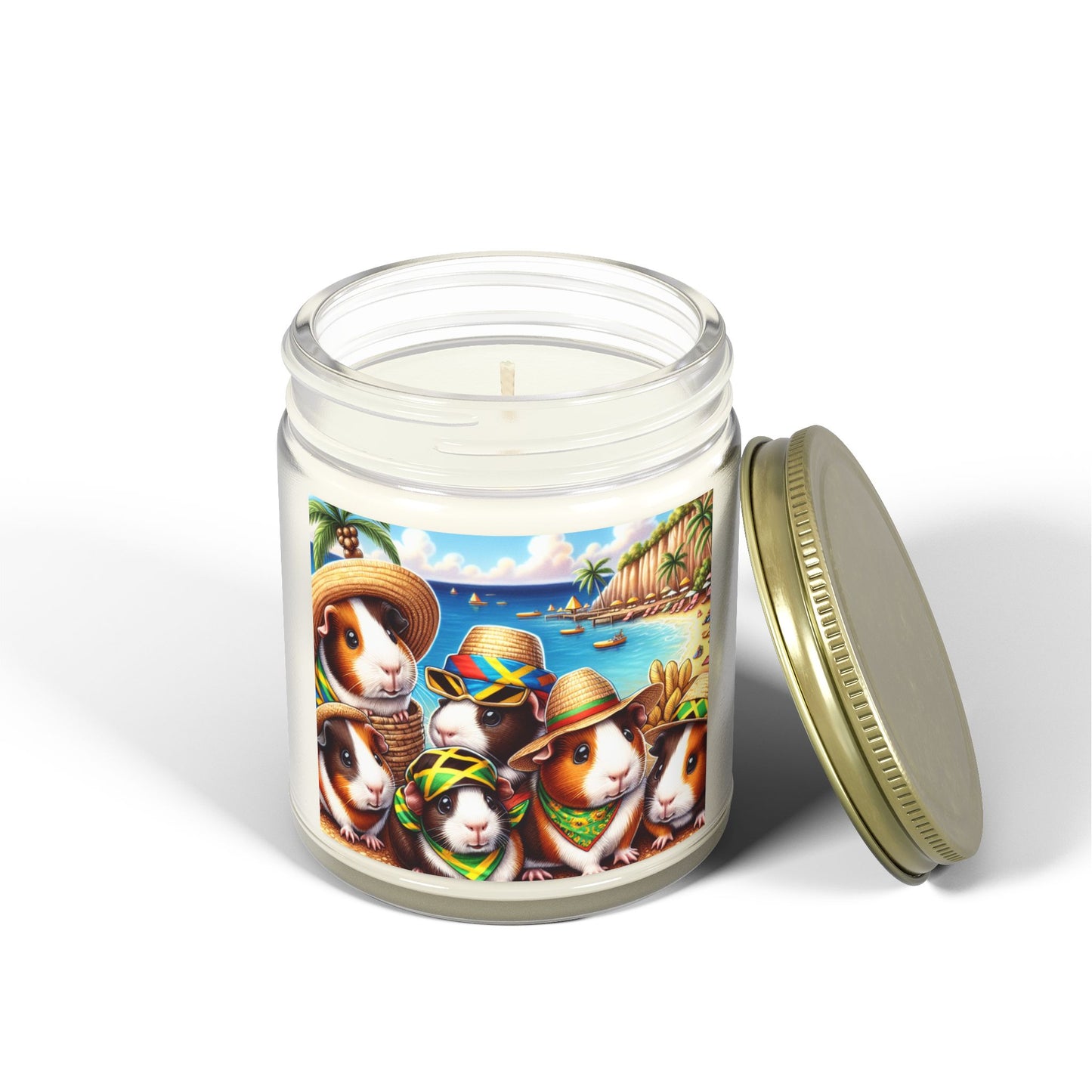 Candles, Guinea Pigs in Jamaica Coconut Apricot Wax