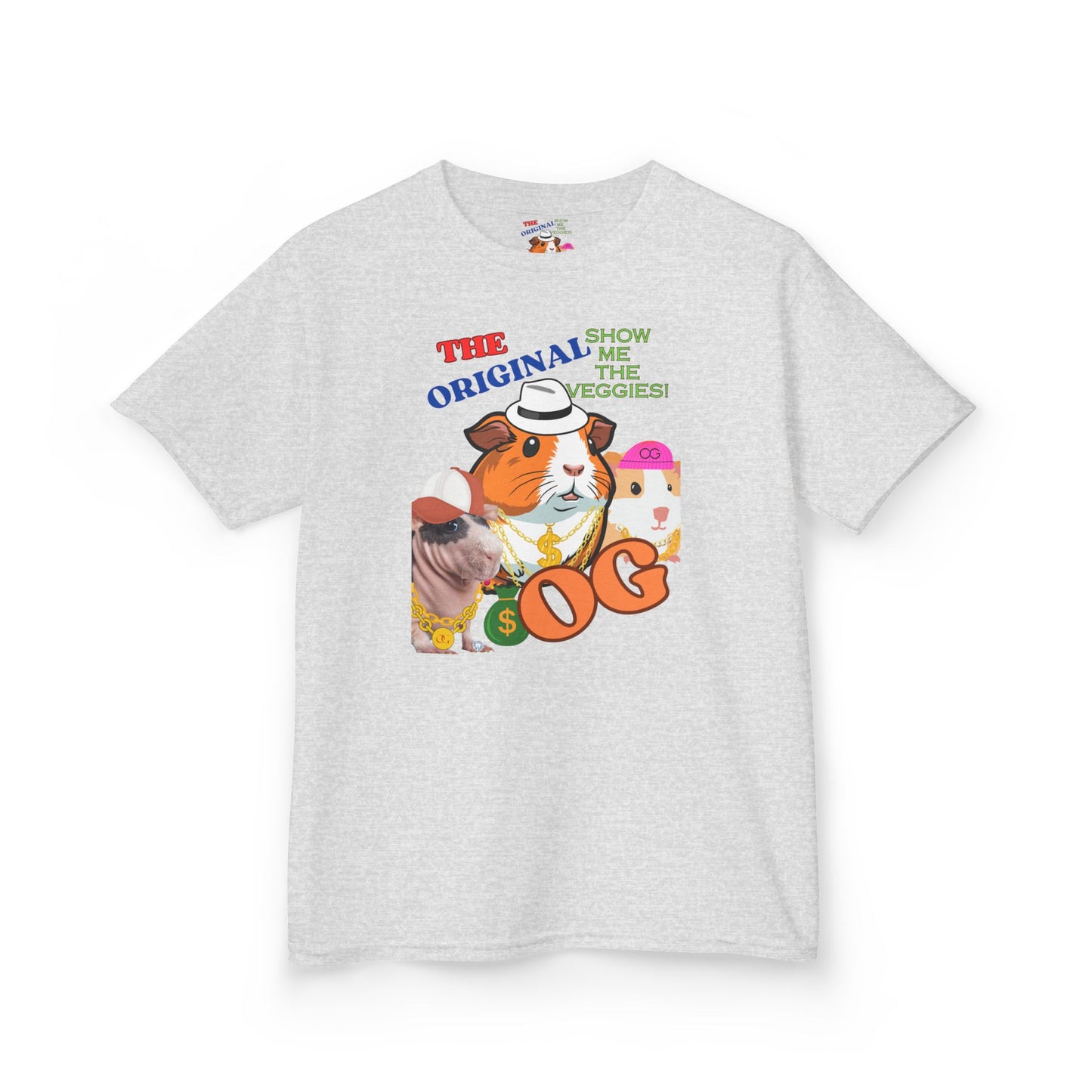 The Original OG Show Me the Veggies, Guinea Pig Kids Heavy Cotton™ Tee