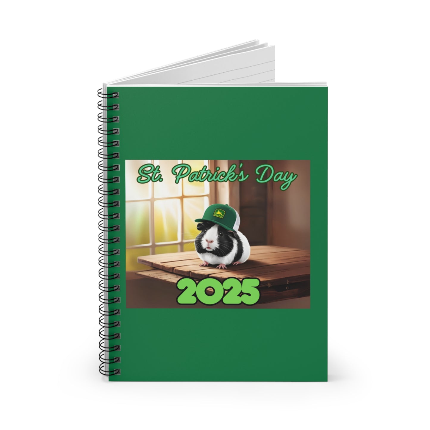 St. Patrick's Day Spiral Notebook - Ruled Line, Cute Notebook, Gift for Friends, March Celebrations, School Supplies, Festive Writing