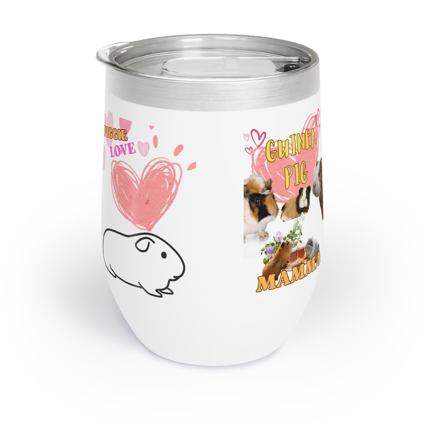 Wine Tumbler, Guinea Pig Boss O G, Funny Animal Lover Gift, Insulated Drinkware, Cute Rodent Cup, Sassy Pet Owner Present