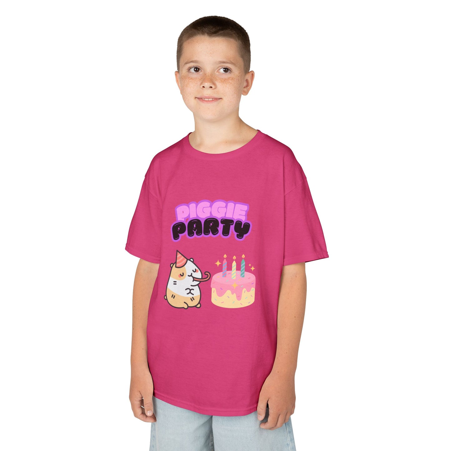 Kids T-Shirt, Guinea Pig Birthday Party Tee, Cute Animal Shirt, Children's Graphic Top, Youth Clothing, Birthday Gift