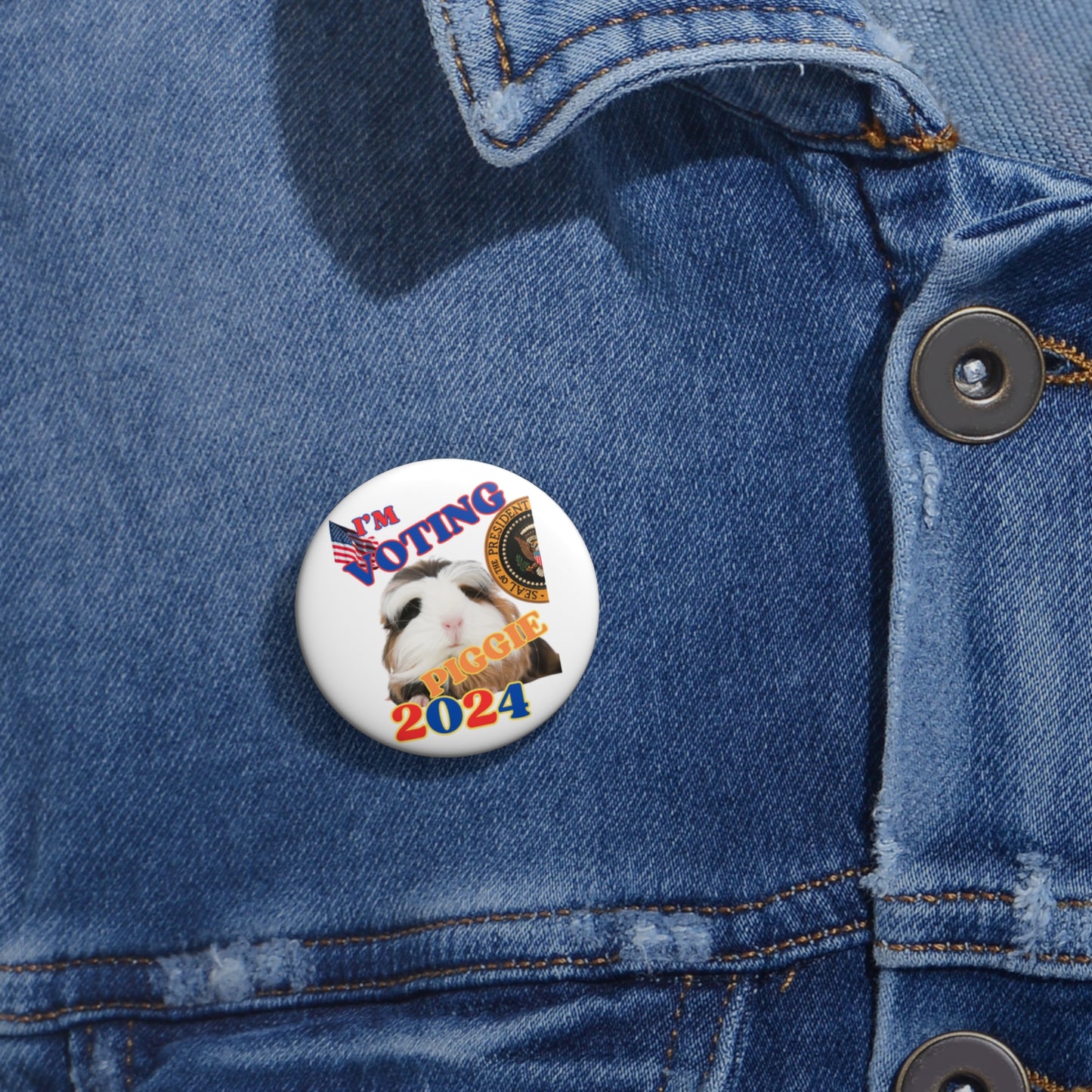 Voting Piggie 2024 Election Pin Buttons