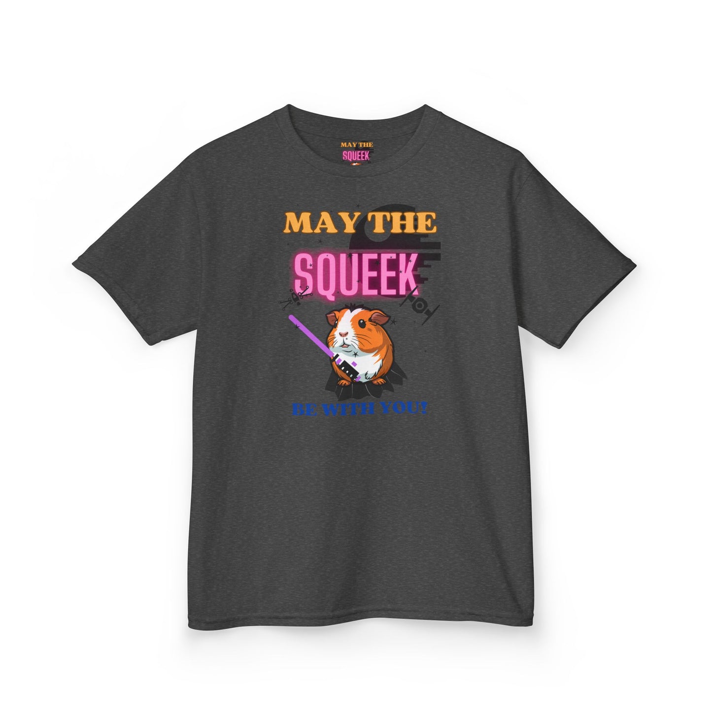 May the Squeek Be With You, Guinea Pig, Star Wars Themed, Kids Heavy Cotton™ Tee