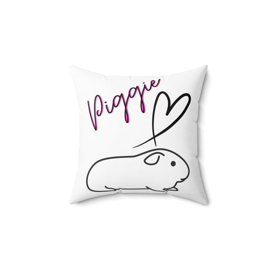 Guinea Pig Love Square Pillow, Decorative Cushion for Animal Lovers, Home Decor Gift, Throw Pillow, Sofa Accent Pillow, Pet Owner Present