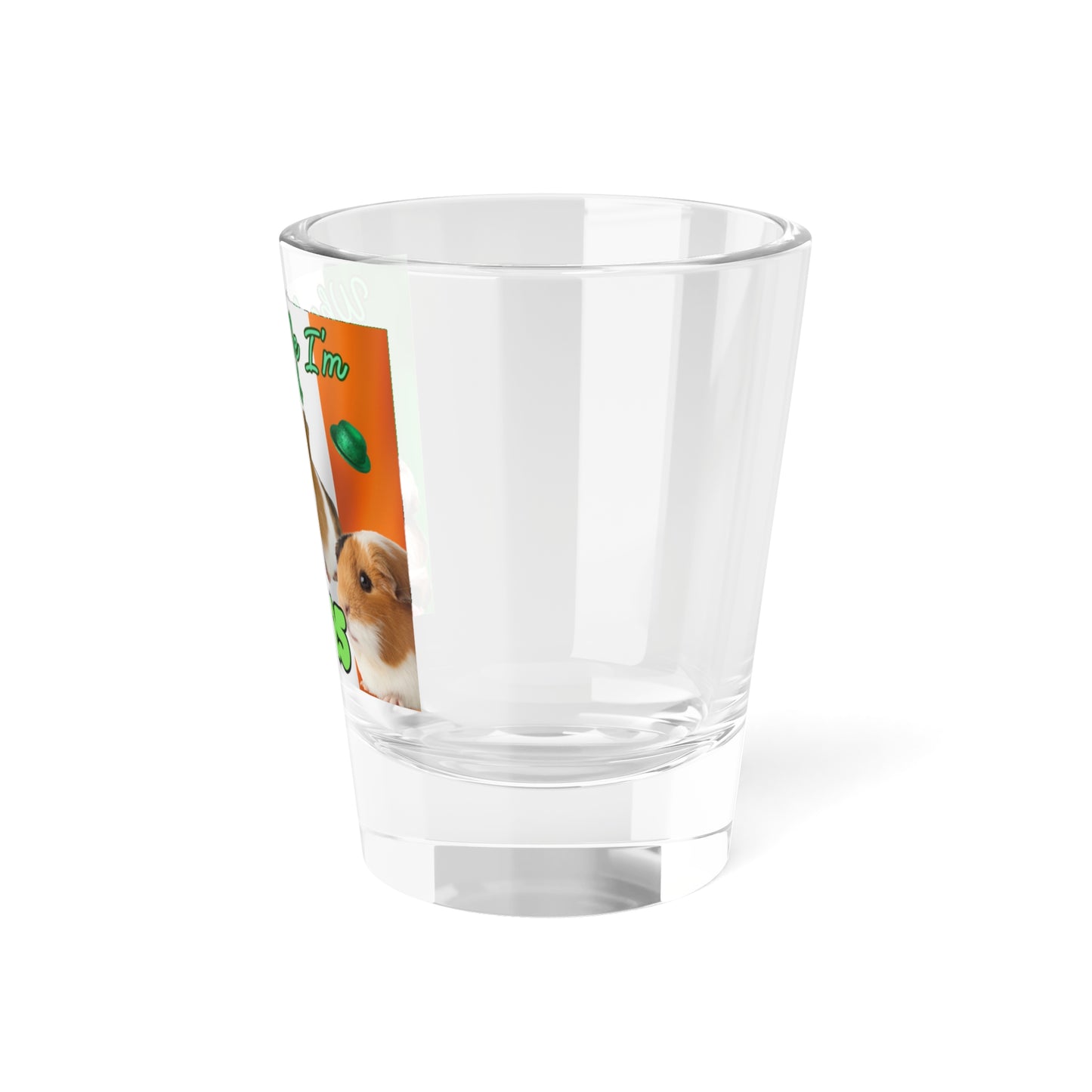 St. Patrick's Day Wheek Me Guinea Pig Shot Glass, Fun Party Drinkware, 2025