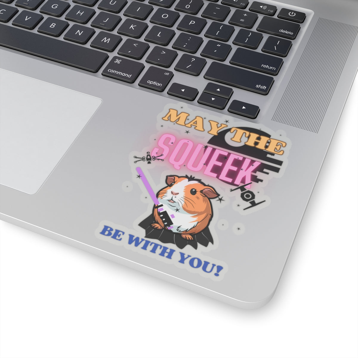 Kiss-Cut Stickers, Guinea Pig Star Wars Theme, Jedi Guinea Pig, May the Wheek Be With You, Sticker Sheet, Laptop Decal, Scrapbook Sticker,