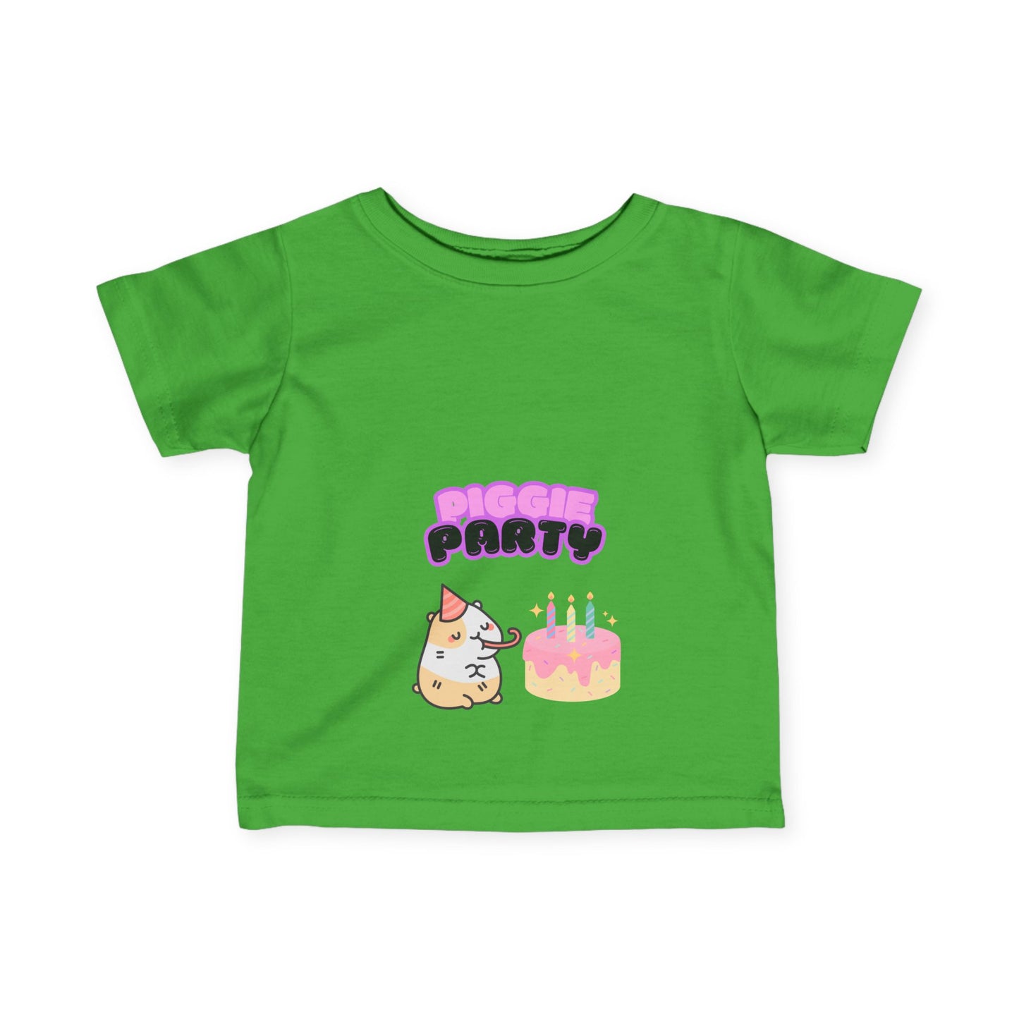 Cute Infant Tee, Piggie Party Baby T-Shirt, Fun Birthday Wear, Toddler Clothing, Kids Party Outfit, Baby Shower Gift, Guinea Pig, Cavey