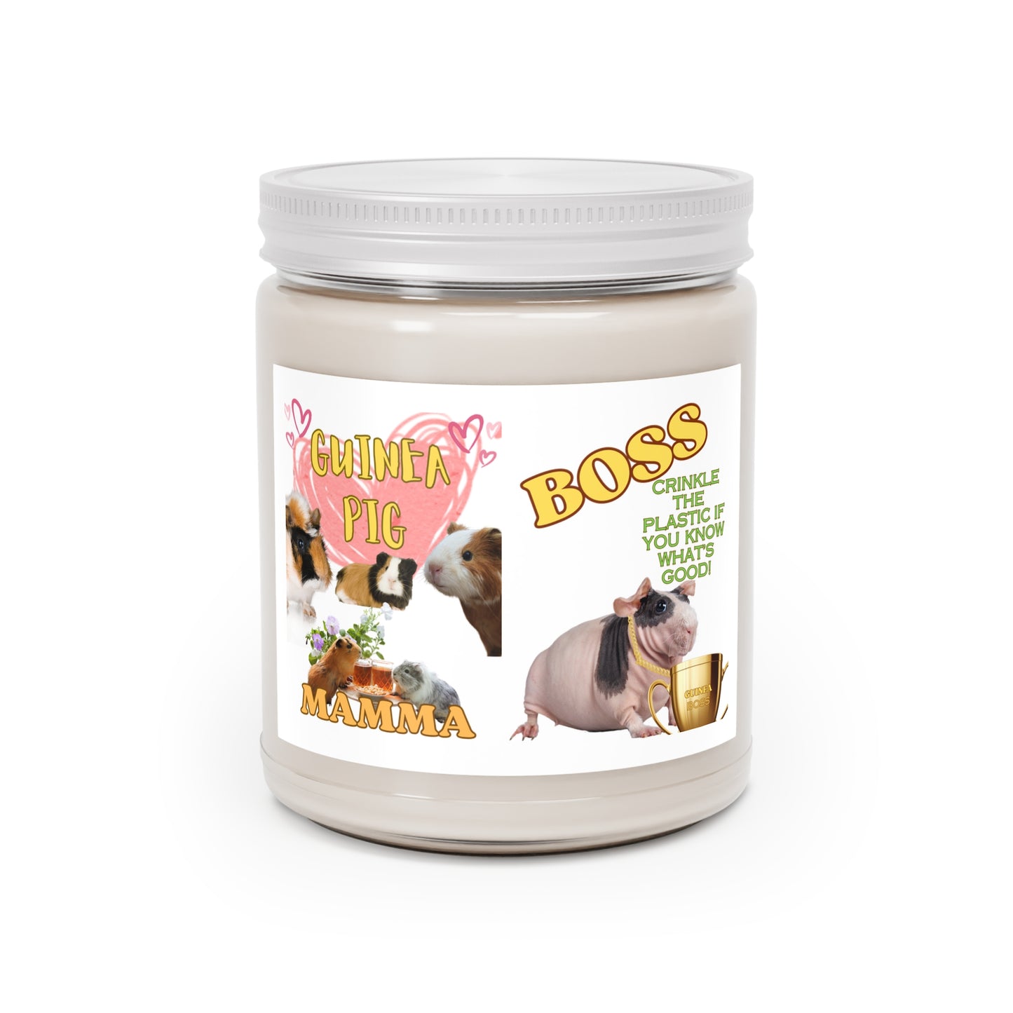 Guinea Pig Mamma Scented Candles, 9oz - Cute Animal Lover Gift, Pet Owner Candle, Home Decor, Mother's Day Gift, Birthday Present