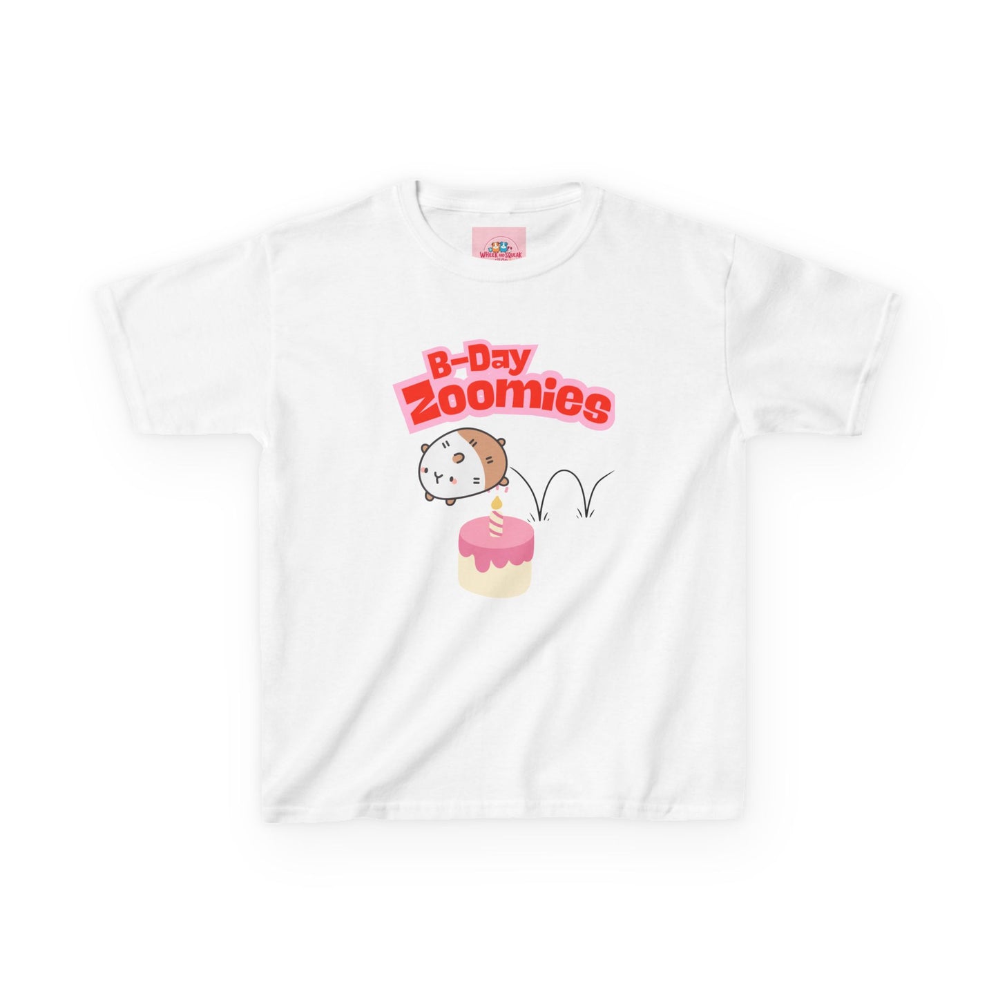 Birthday Zoomies Kids Tee - Fun Cotton Tee for Child's Birthday Party, Gift, Celebration, Cute Graphic T-Shirt, Kid's Apparel